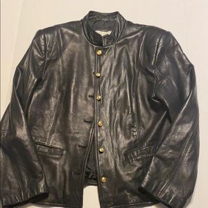 VALERIE STEVENS LEATHER jeaket size 12
